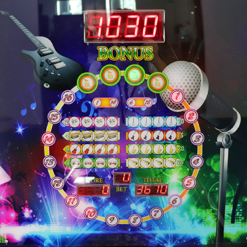 Wood Material Virtual Pinball Machine With 300+ Games Black Color