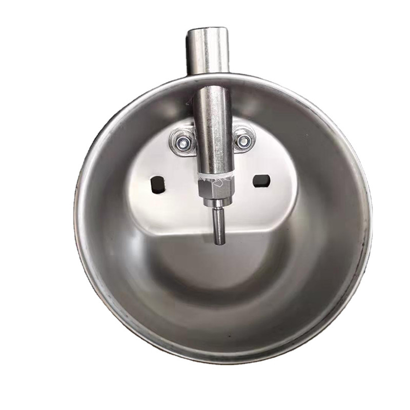 Round Rectangular SS304 Pig Hog Water Bowl 17cm 21cm Dia