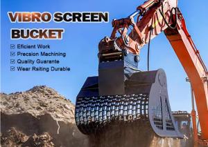 China Vibro Screen Bucket Hydraulic Screen Bucket Compaction Bucket 30-45tons wholesale