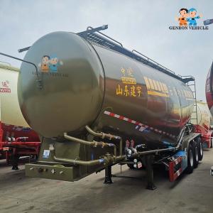 China 3 Axles 45cbm Dry Powder Bulk Cement Material Tanker Semi Truck Trailer For Sale wholesale