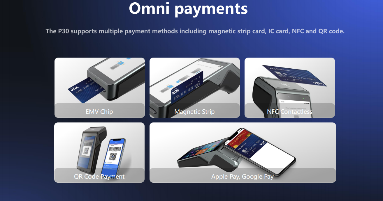 8GB/16GB eMMC Storage Dual SIM Cards Mobile Payment Kiosk with 58'' Thermal Printer