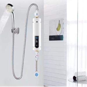 China Tankless Bathroom Hot Water Tap instant Electric Shower Heater Faucet 3500-5500W wholesale