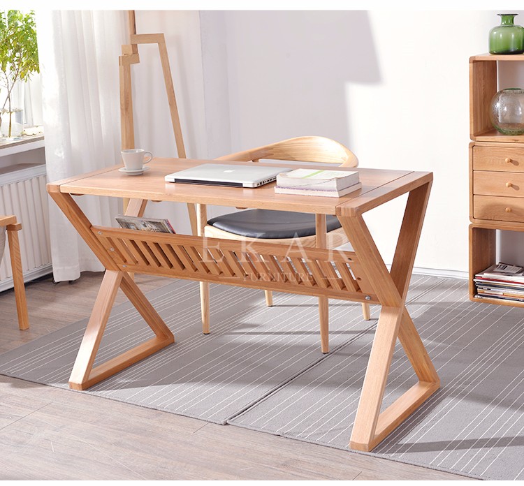 New Style Computer Table Study Solid Wood Book Desk