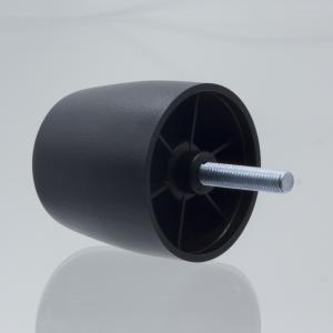 China 108g Dia 45mm Plastic Bun Furniture Feet For Chairs wholesale