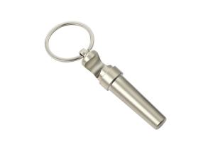 China Multifunction Keychain Metal Bottle Opener Key Holder Silver 17mm wholesale