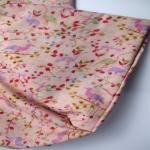 Flower Digital Cotton Printed Spandex Stretch Chiffon Fabric 54*58