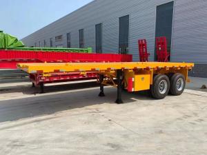 China 50T Load Capacity AND9400 Container Transport Flatbed Trailer Durable wholesale