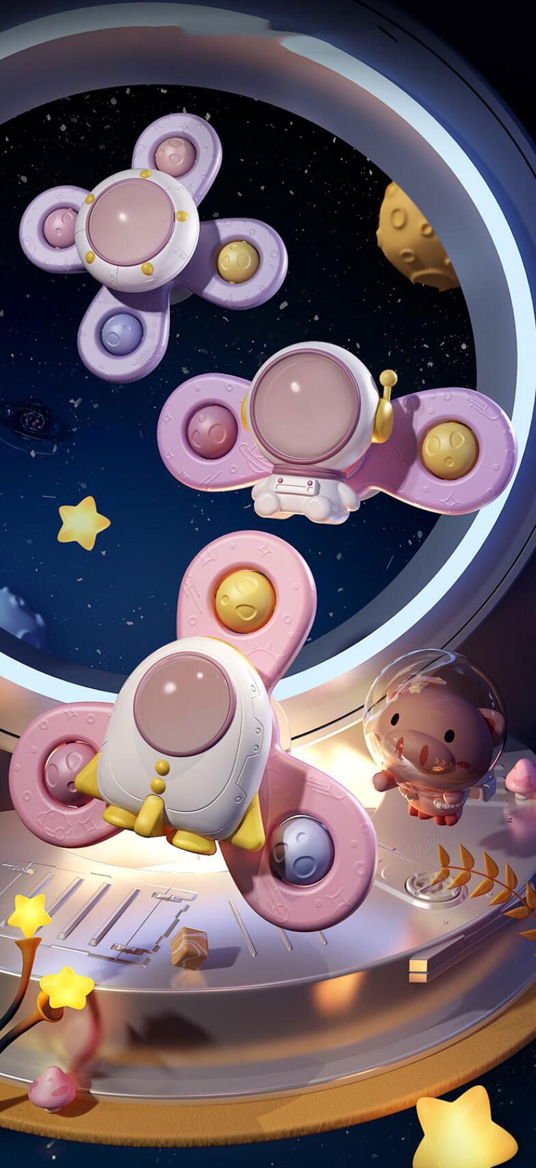 Keep Your Little One Entertained with Suction Cup Gyroscopes and Space Astronauts