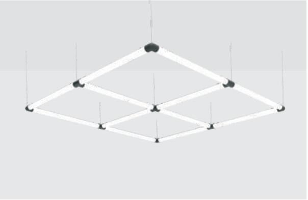 3000K / 4000k Linear Led Pendant Light SMD 2835 High Lumen For Supermarket