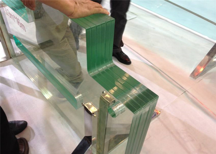 Different Thickness Edge Polished Clear Laminated Safety Glass For Construction Glass Sample Available