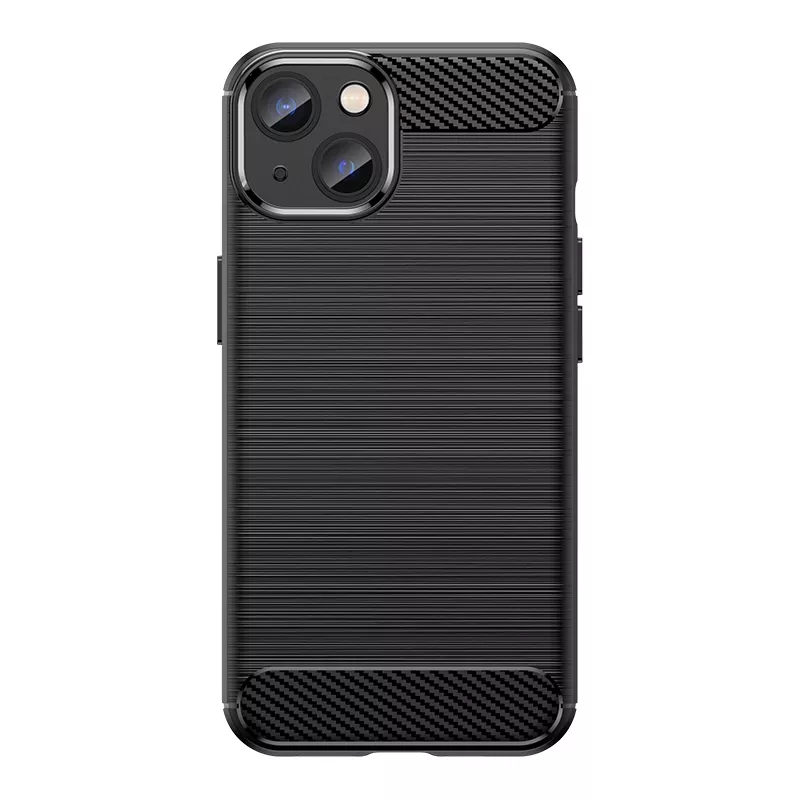 Shockproof Thin Carbon Fiber Soft TPU Silicone Mobile Phone Case for iPhone 13 14 Pro Max