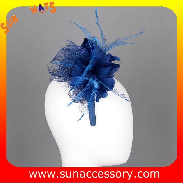 0903 Elegant design navy sinamay fascinators hats for women ,Fancy Sinamay fascinator from Sun Accessory