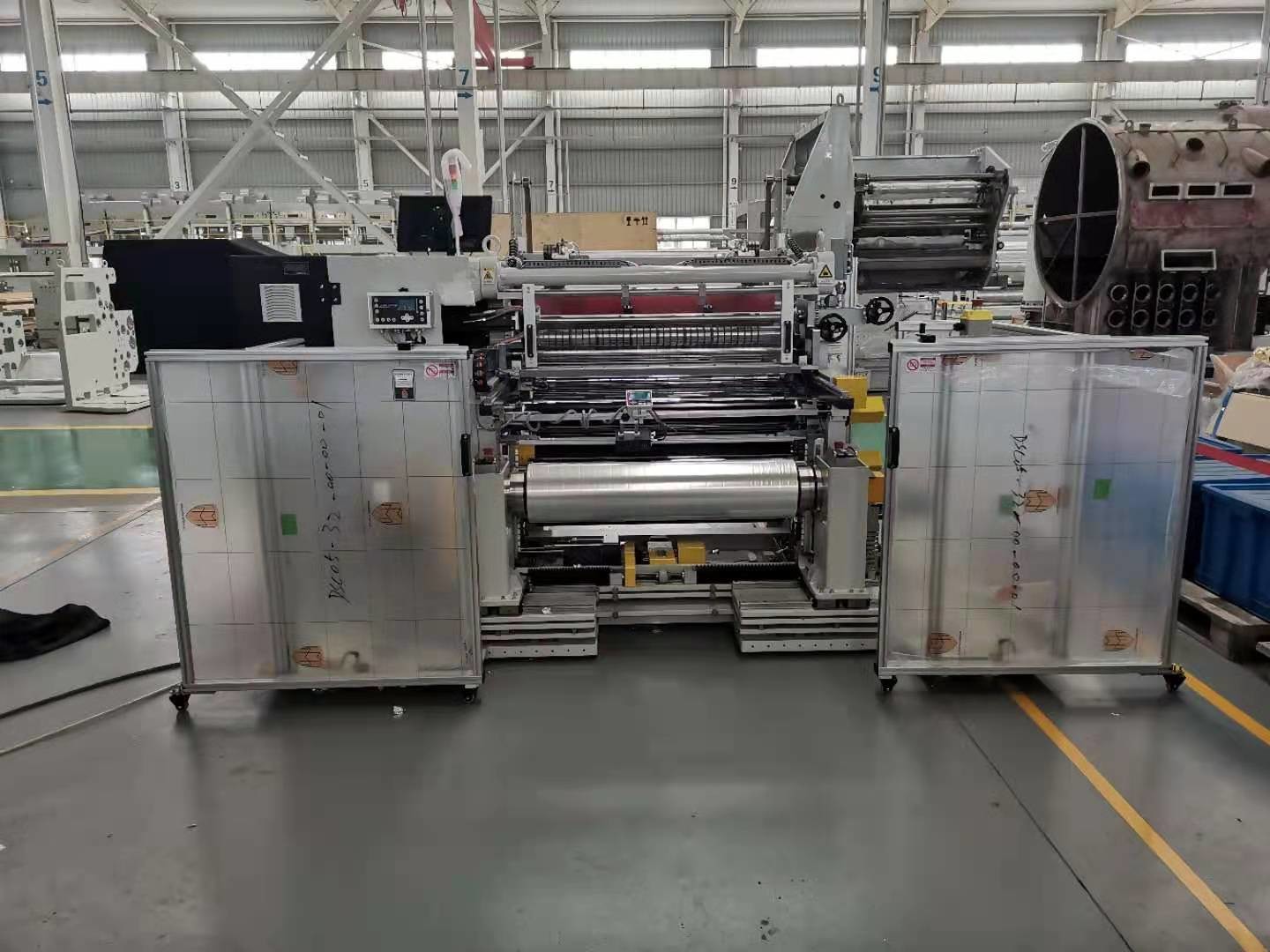 High Precision Slitter Rewinder Machine , Stretch Film Slitting Rewinding Machine