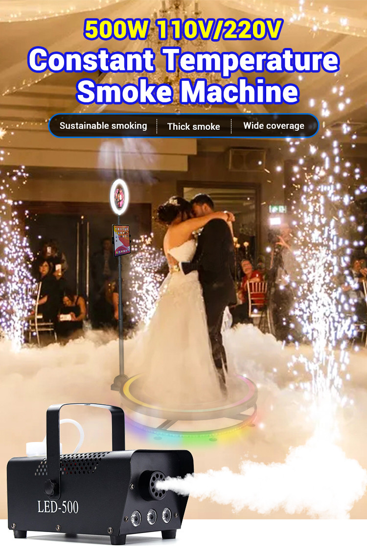 Liquid Mist Portable Fog Machine Remote Control Mini Smoke Machine 500w