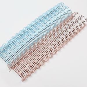 China Rainbow Double Metal Spiral Binding Wire With Electroplating wholesale
